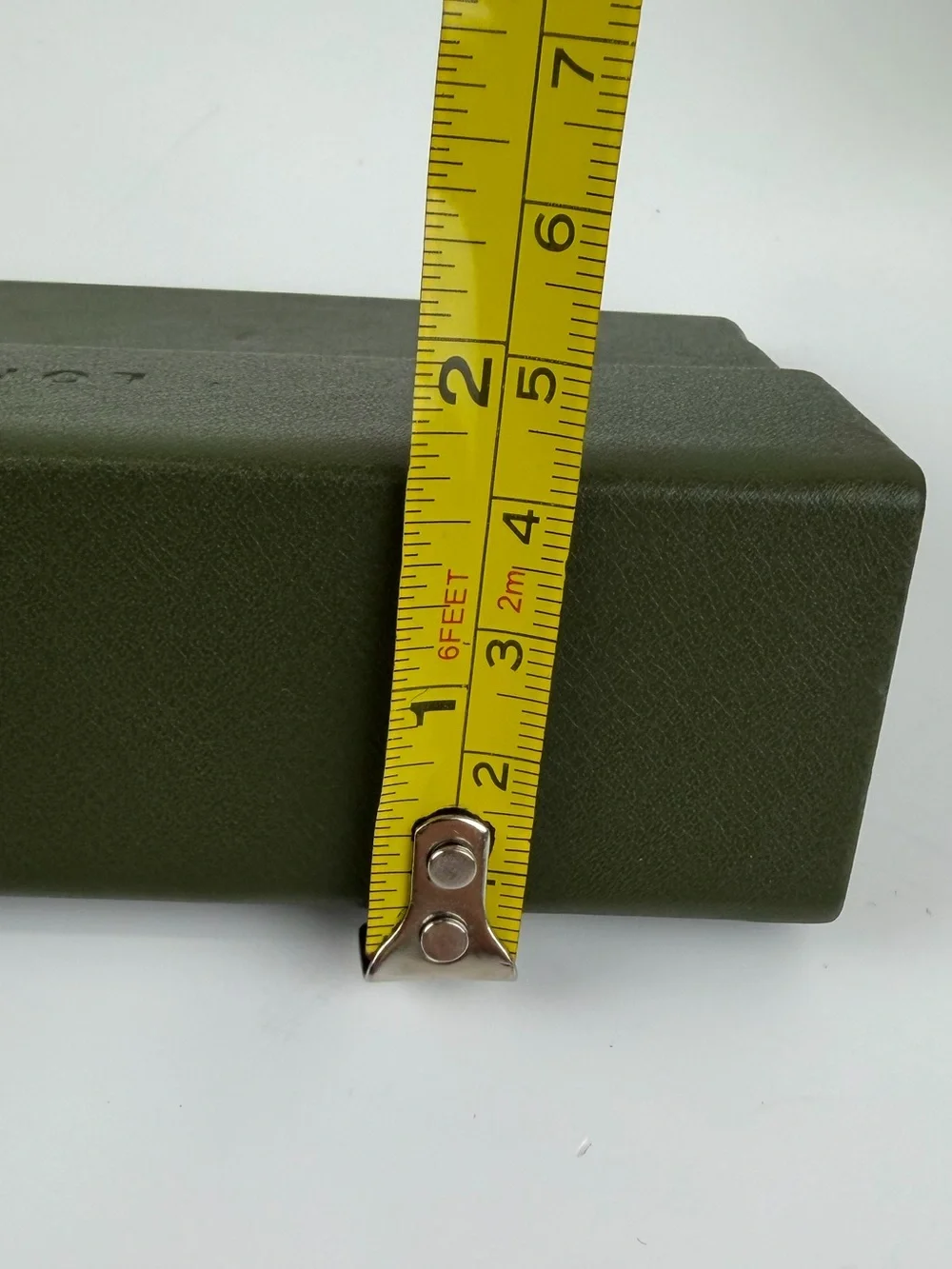 Longchamp Dark Olive Green Eyeglass / Sunglasses Case Hard Shell